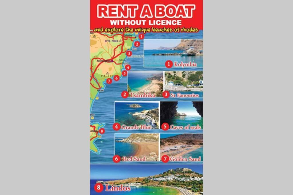 Apartmán Stegna On Sea Apt Archangelos  Exteriér fotografie